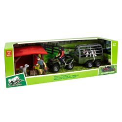 Conjunto de Animais da Quinta com Trator