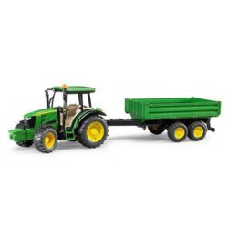 BRUDER Trator John Deere 5115M c/ atrelado