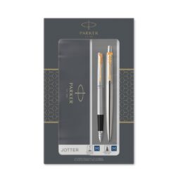 PARKER Conjunto Esferografica + Caneta Jotter Aço GT