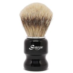Semogue Pincél de Barbear Torga-C5 Texugo Silvertip (Jet Bl)