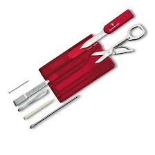 Swisscard Victorinox Classic Transparente Vermelha