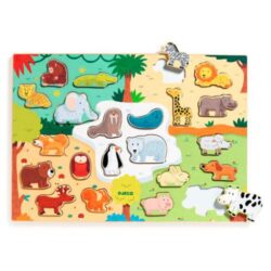 Puzzle de Madeira Animais no Habitat