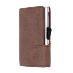 C-Secure Carteira Vintage Castanho Escuro