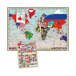 Puzzle 150 Peças Bandeiras do Mundo