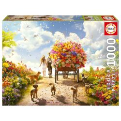 Puzzle 1000 Peças Carro de Flores